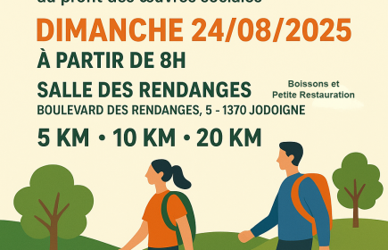 Départ depuis la Salle des Rendanges à Partir de 8:00